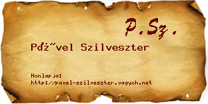 Pável Szilveszter névjegykártya